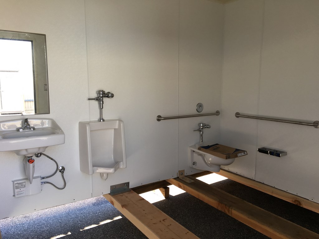modular ADA multi stall restroom