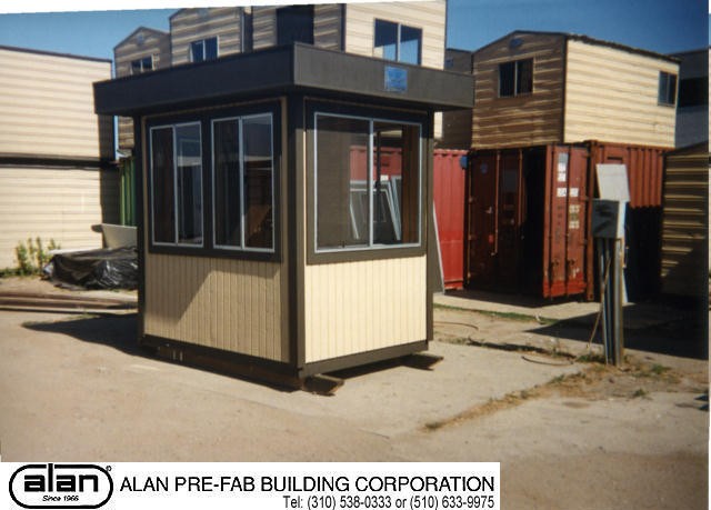 portable guard station, prefabricated security booth, forkliftable guard house, guard shack
