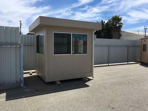 8'x8' skid mounted guard station exterior