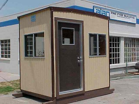 guard shack, guard booth, guard house, security shack, parking booth, valet booth, sentry booth, rental, lease, code conforming, ADA, los angeles, california