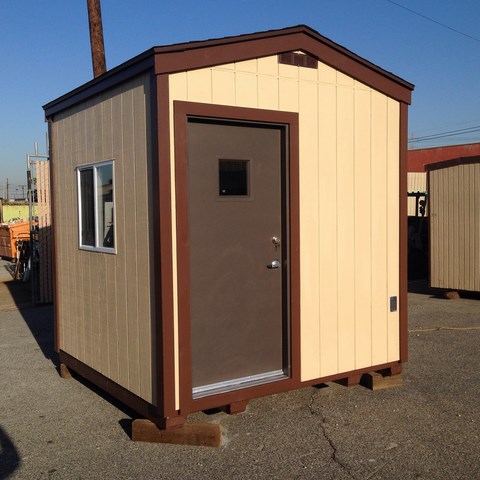 Cashier booth, guard shack, watchmans hut, peak roof