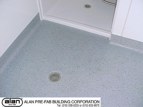 ADA compliant shower in modular building