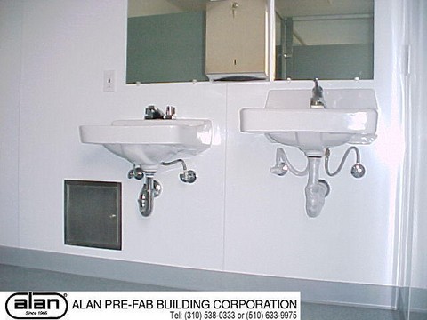 ADA lavatory in modular building